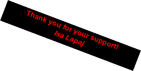 Text Box: Thank you for your support!